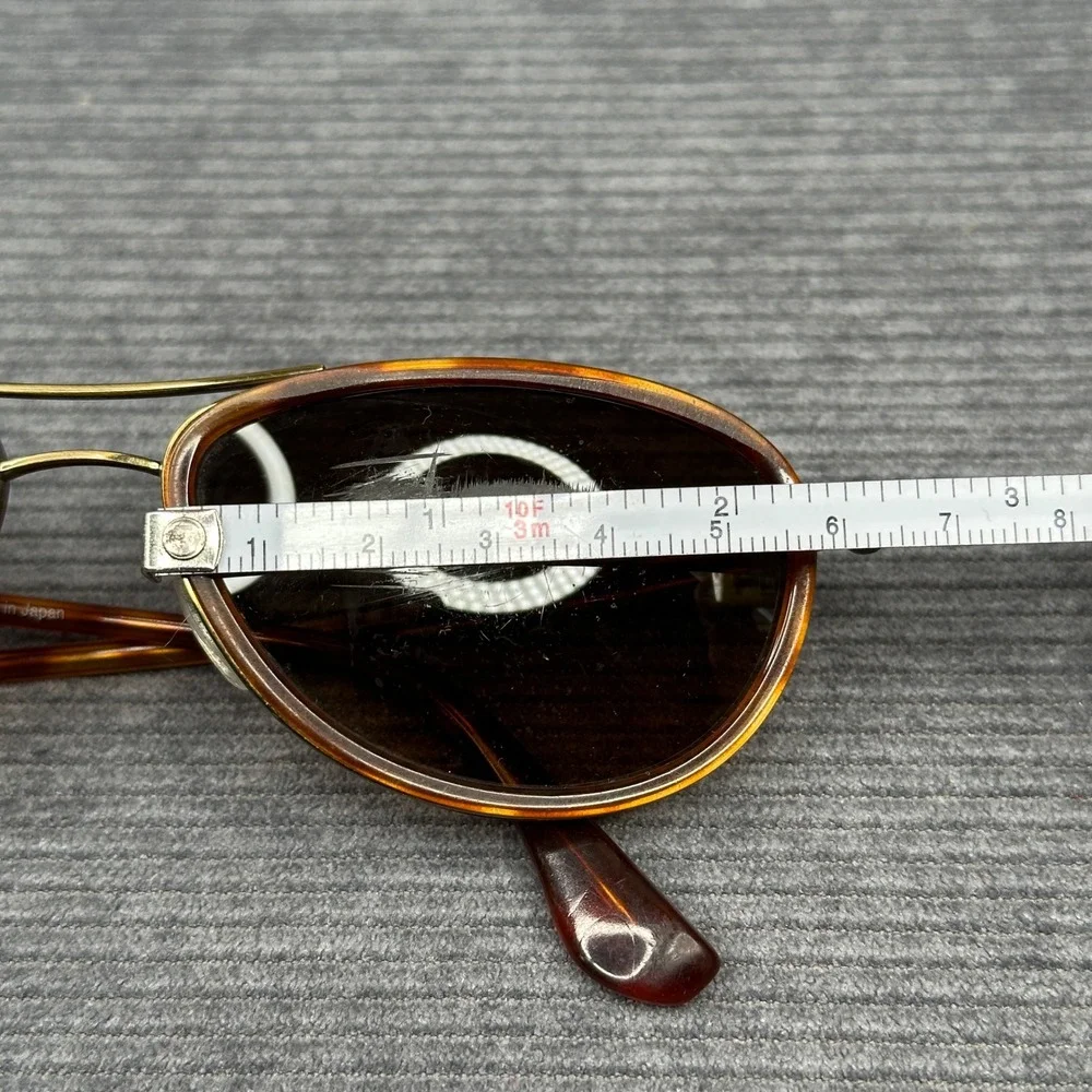 Maui Jim Small Kine MJ-251-16C Tortoise Titanium Aviator Y2K Sunglasses Brown